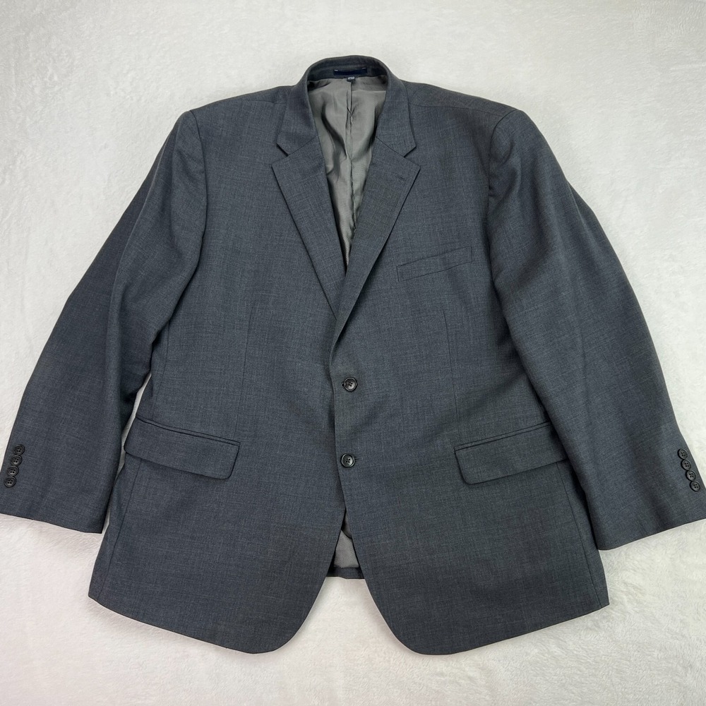 Jos A Bank 1905 Men Sz 50R Sport Coat Blazer Jacket Tailored Fit Wool Gray - Picture 10 of 16
